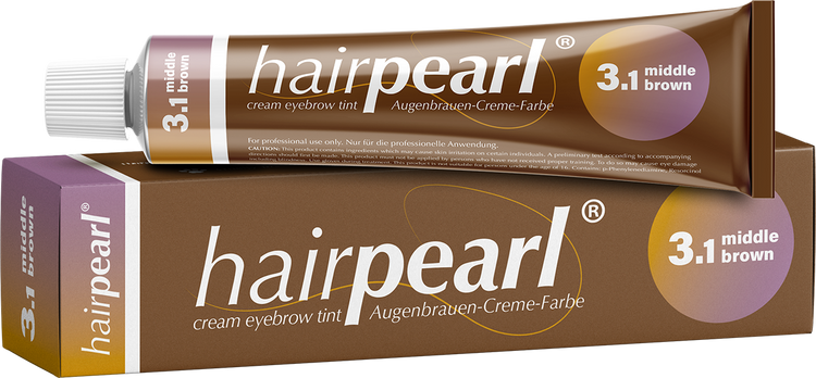 Hairpearl Eyelash & Eyebrow Tint - Middle Brown (6579496845498)