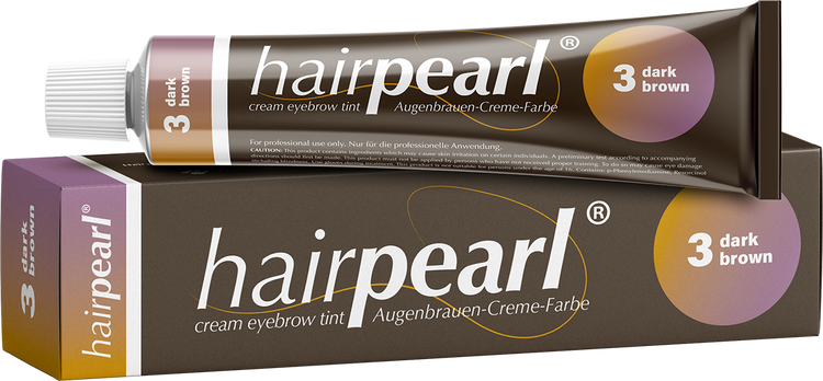 Hairpearl Eyelash & Eyebrow Tint - Dark Brown (6579499598010)