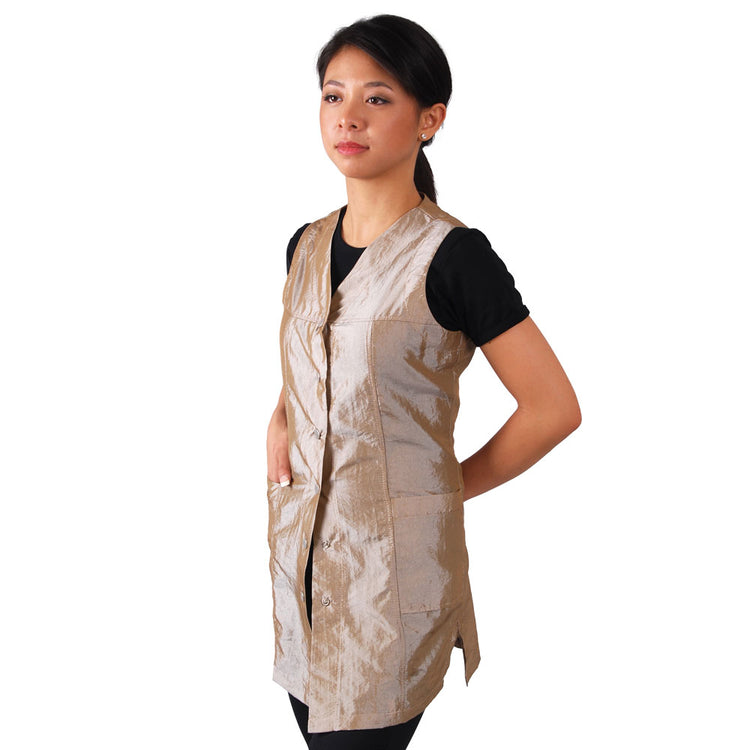 Sleeveless Slim Fit Nylon Smock #910 (6568542109882)